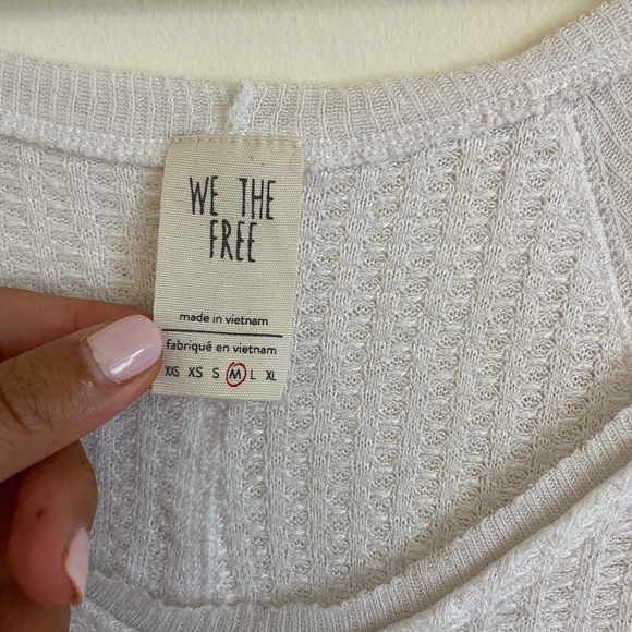 Free People // We The Free White Laguna Thermal Top - Picture 3 of 5